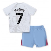 Camiseta Aston Villa John McGinn #7 Segunda Equipación Replica 2023-24 para niños mangas cortas (+ Pantalones cortos)